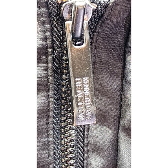 Kenneth Cole Reaction Mens Hooded Black Jacket With Zip & Button Closures Multip - Picture 8 of 15